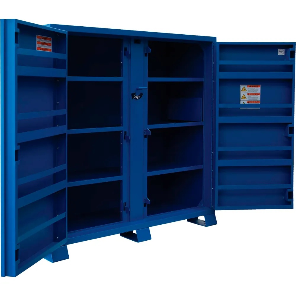 Picture of Global Industrial Job Site Cabinet 2 Doors 52Cu Steel Blue